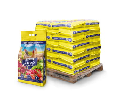 Považský slepačí hnoj ORFERT peletovaný- paleta 24 000 kg  (4 800x5 kg)