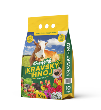 Považský kravský hnoj ORFERT peletovaný  - 20 kg (2x10 kg)