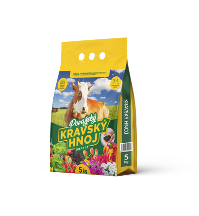 Považský kravský hnoj ORFERT peletovaný  - 90 kg (18x5 kg)