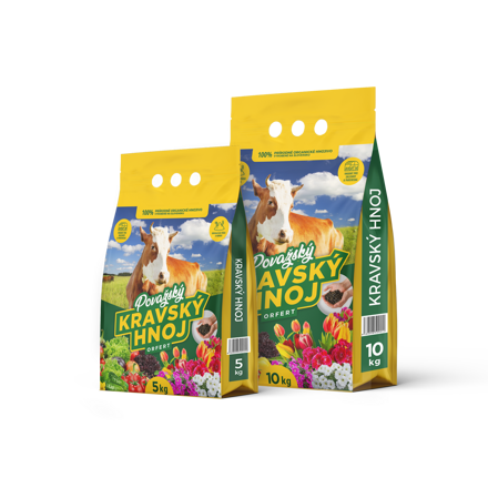 Považský kravský hnoj ORFERT peletovaný  - 15 kg (10 + 5 kg)
